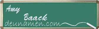 Amy Baack Visitenkarte